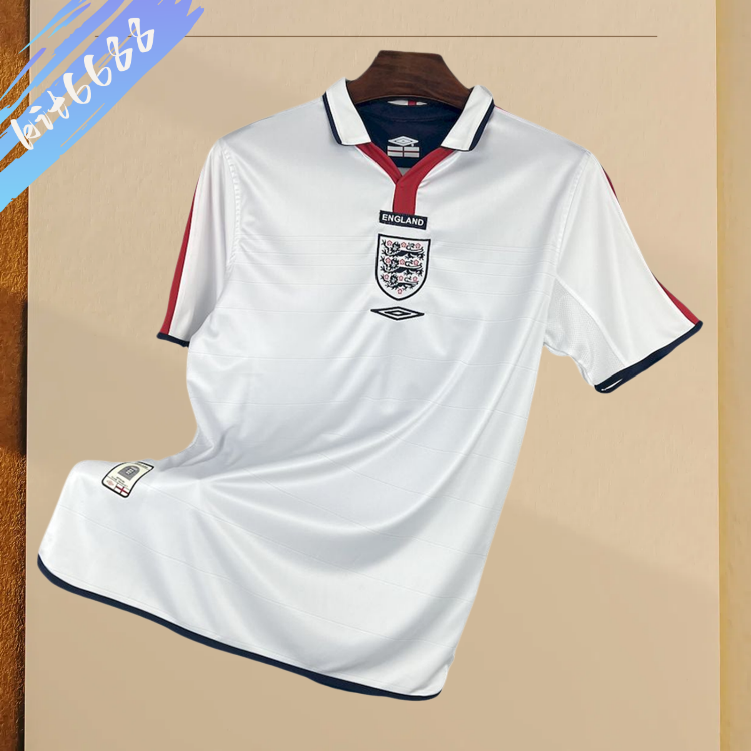 2004 England Home Retro Football Shirt