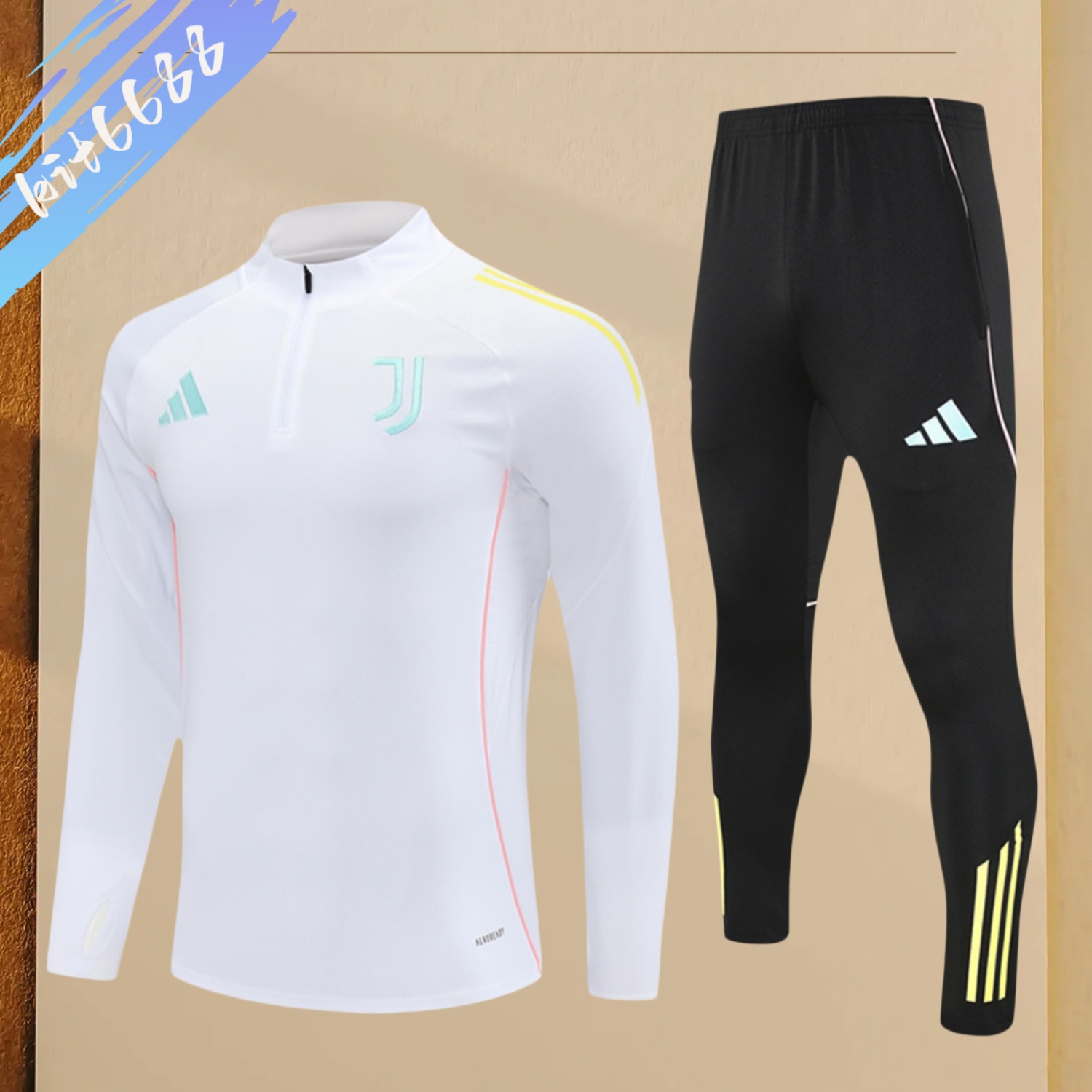2025/2026 Juventus Adult Half Zip Training Suit (Adult Kit)