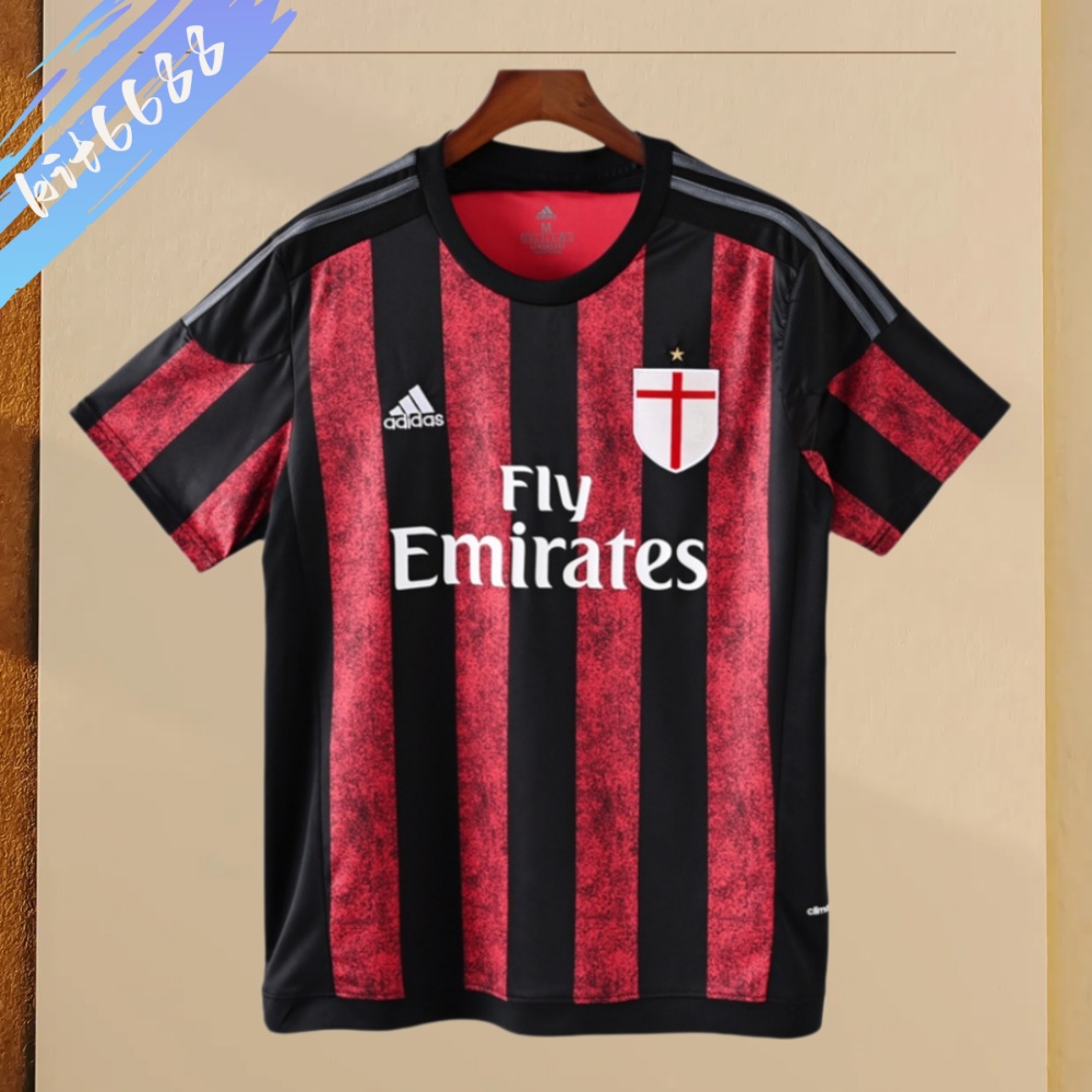 2015/2016 AC Milan Home Retro Football Shirt
