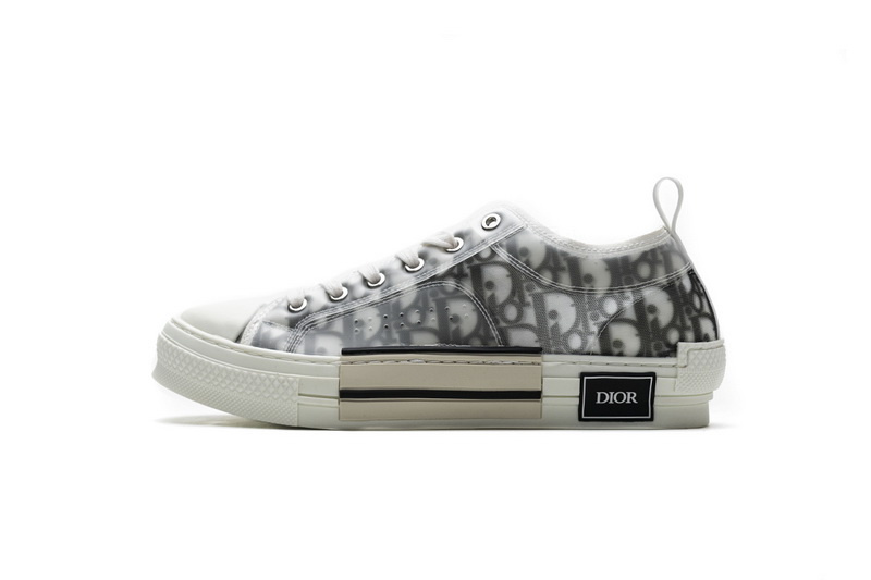 Dior B23 HT Oblique Transparency Low H565 White Black