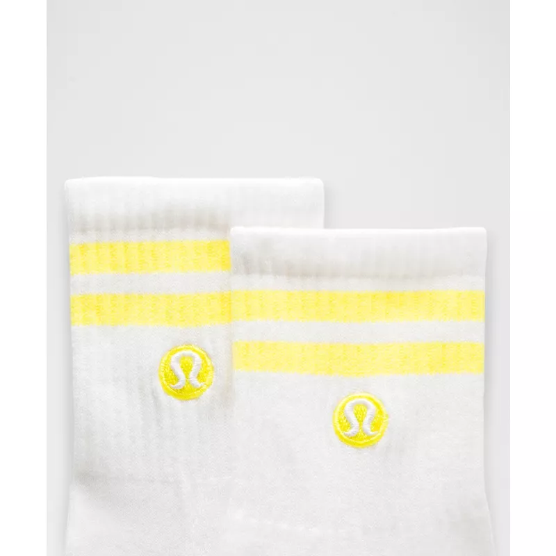 Unisex Daily Essential Quarter Socks 3 Pack Stripe