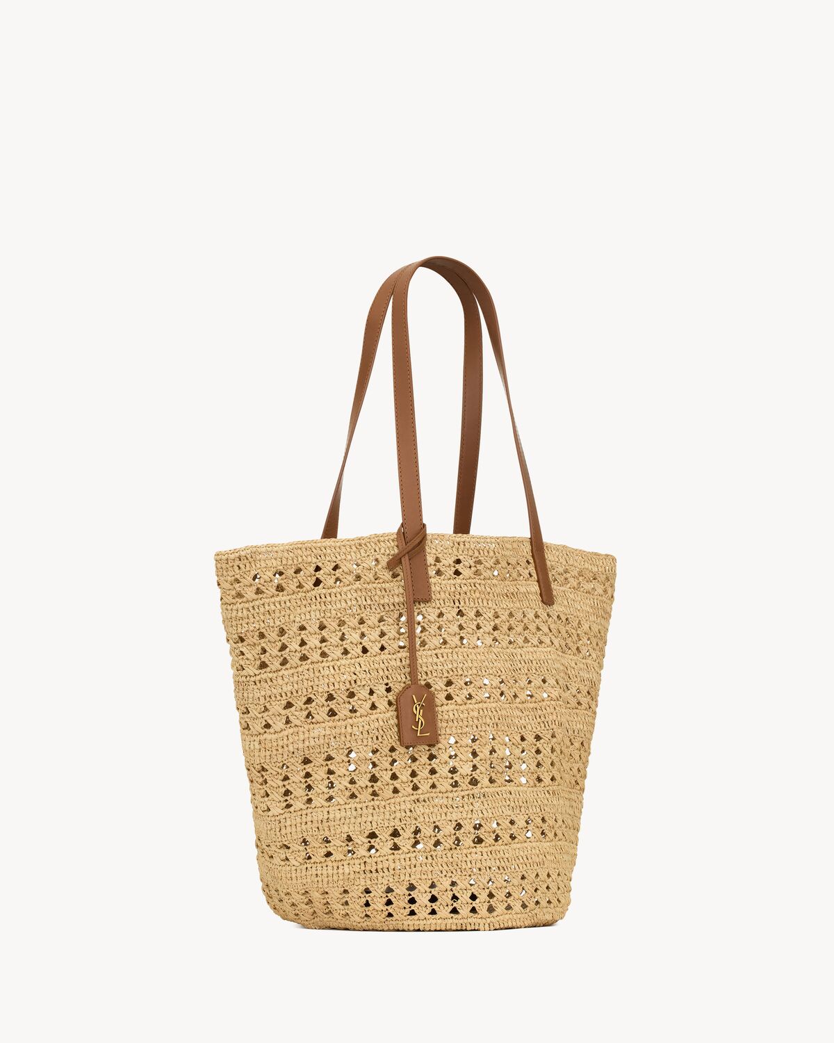panier medium bag in raffia NATUREL