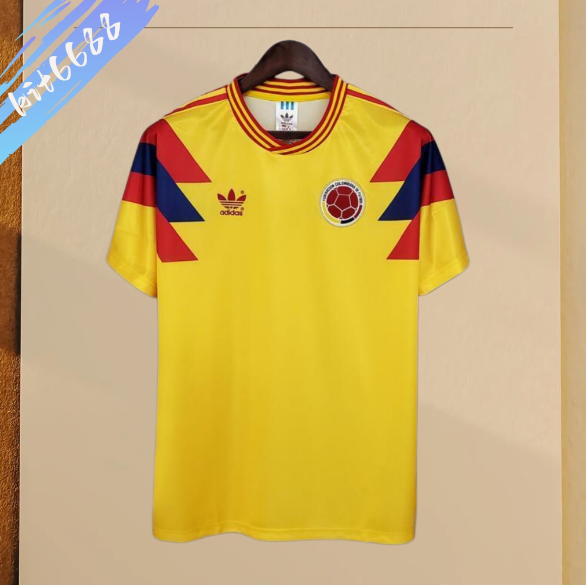 1990 Colombia home Retro Football Shirt