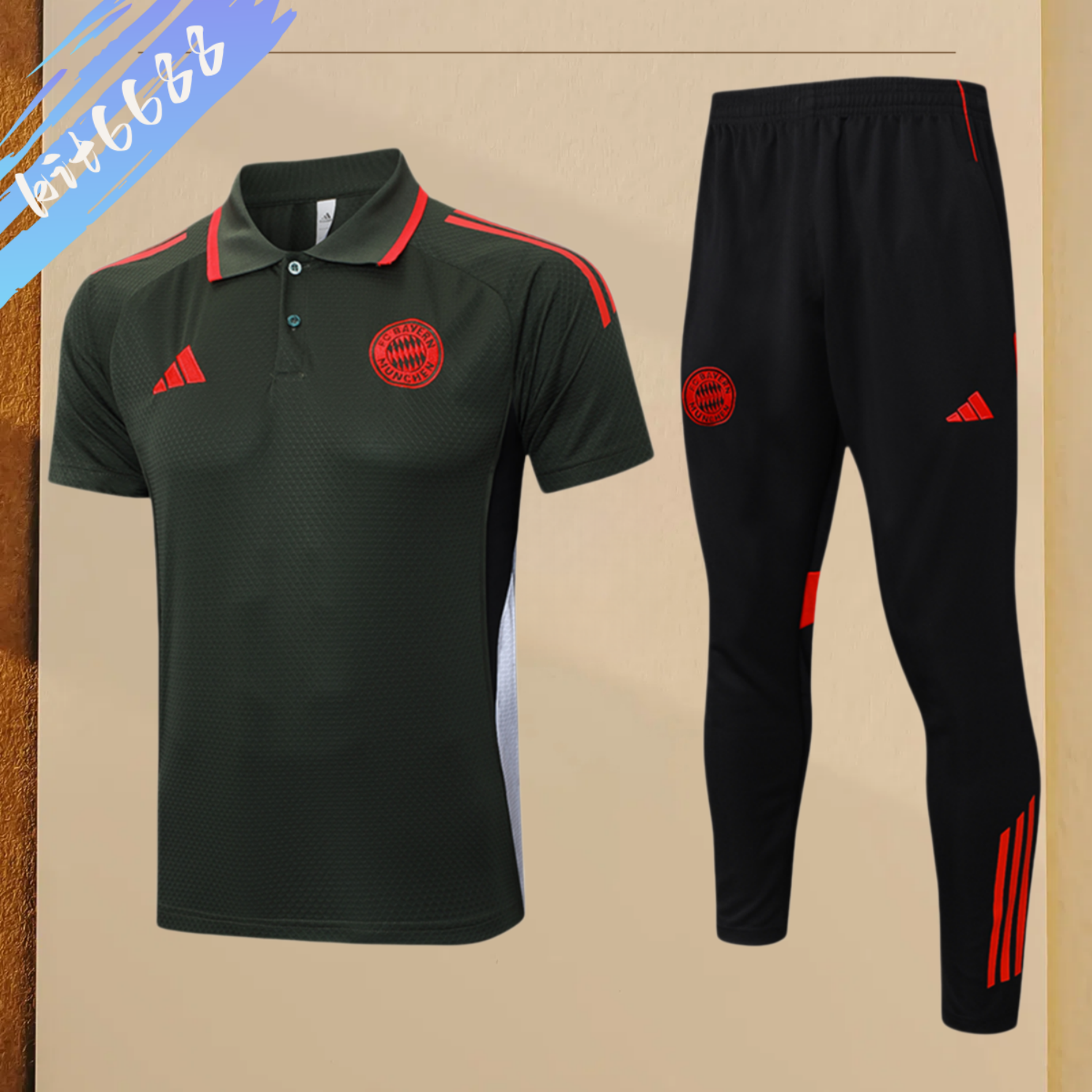 2025/2026 Bayern Munich polo dark green (adult kit)