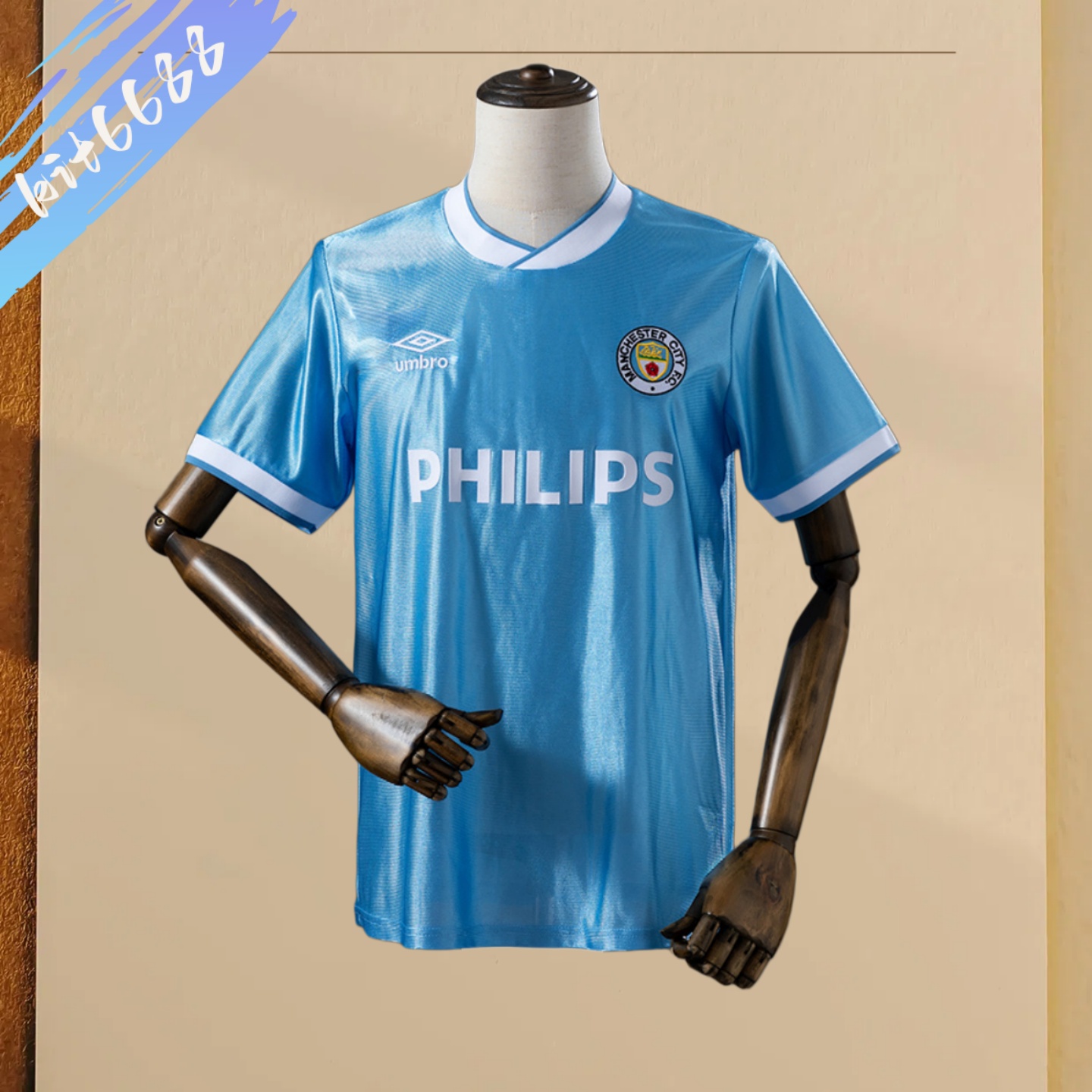 86/87 Manchester City Home Retro Football Shirt
