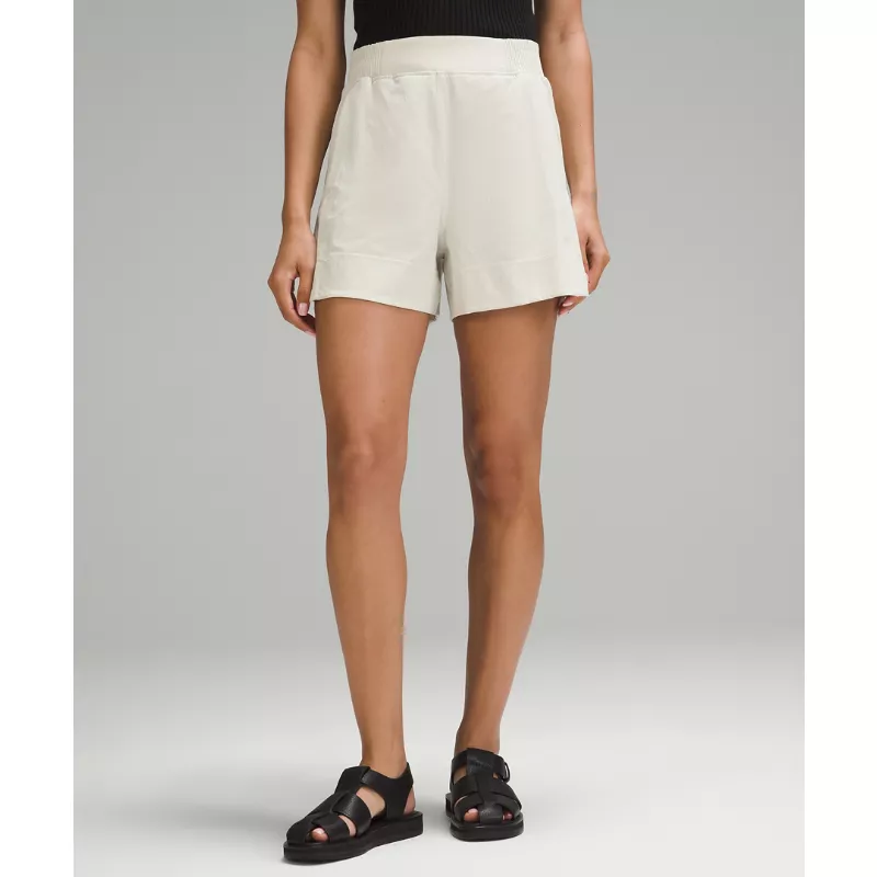 Stretch Woven Relaxed-Fit High-Rise Short 4