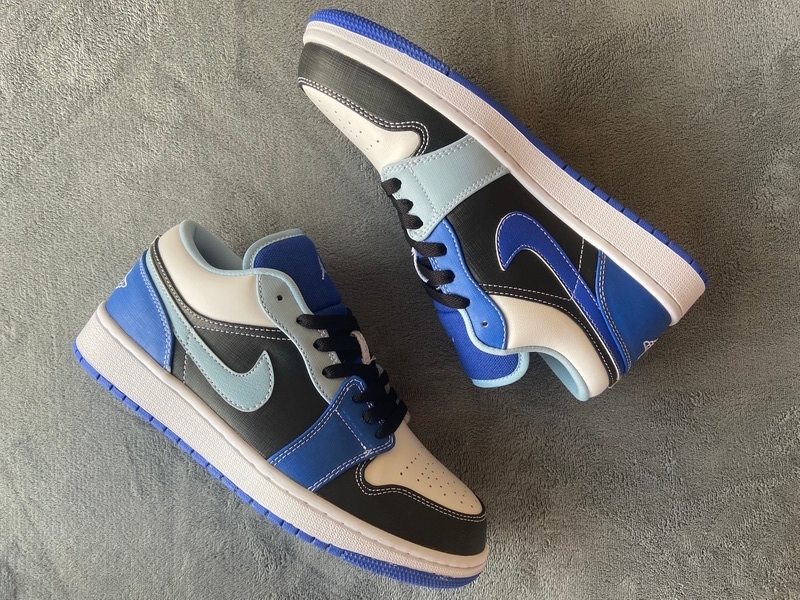 Air Jordan 1 Low Black Blue White DH0206-400