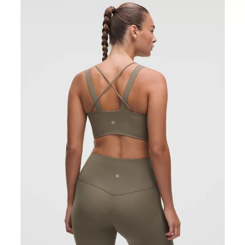 Like a Cloud Ribbed Longline Bra Light Support, D/DD Cup