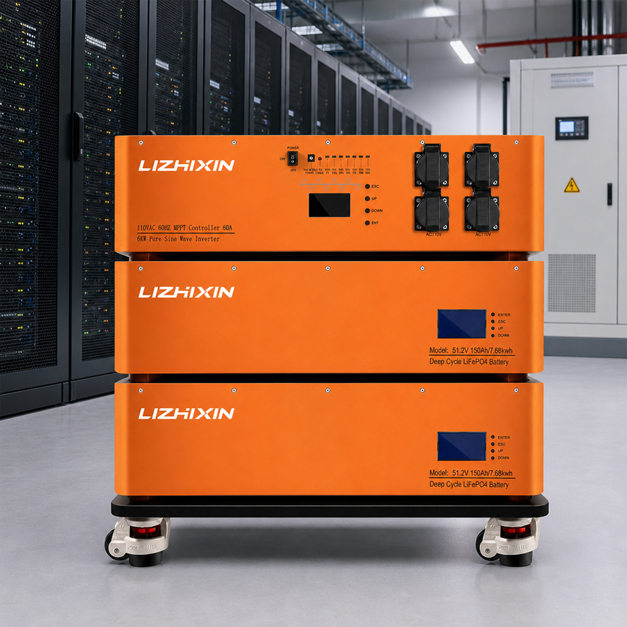 51.2V 150Ah *2 15.36KWH All-in-one Battery