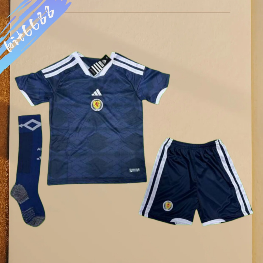 2026 Scotland home football shirt (Adult Kids Kit socks )