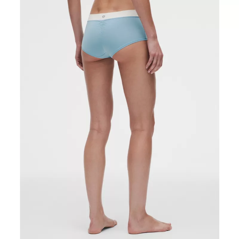 UnderEase Mid-Rise Ruched Boyshort Underwear