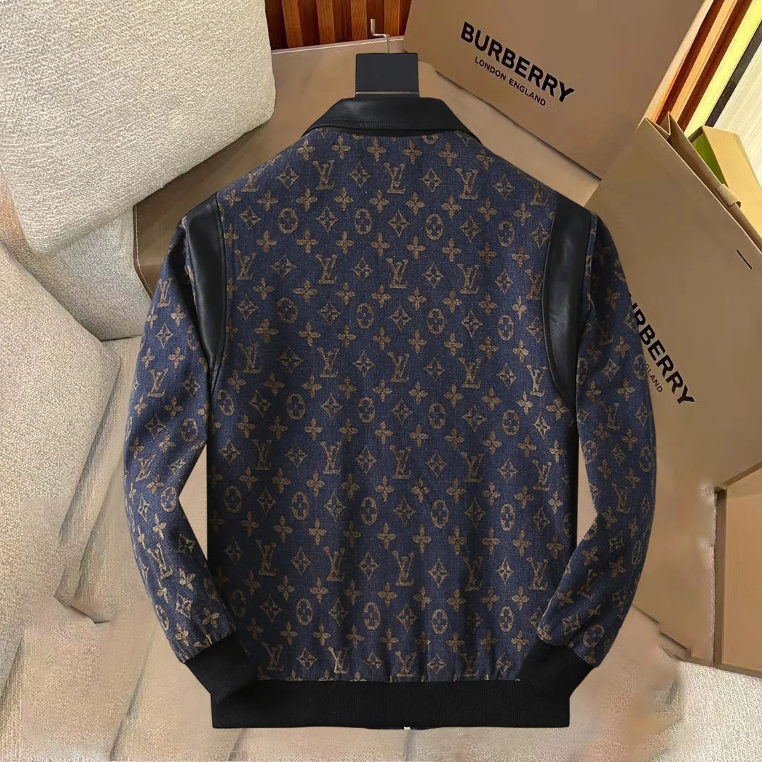 Louis Vuitton 26SS Monogram Blau Jacken JN418809
