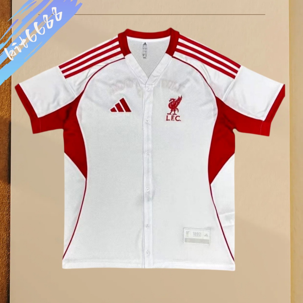 2025/2026 Liverpool Baseball Style Football Shirt (Fans)