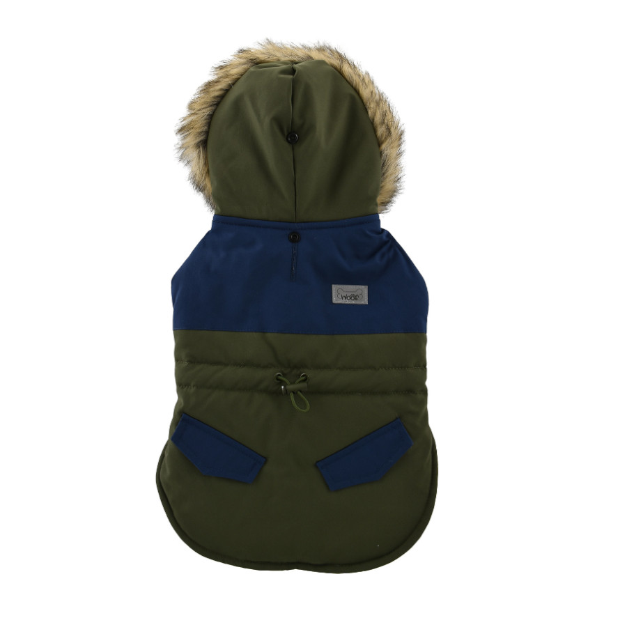 Outech Abrigo Impermeable Verde con Bolsillo para perros