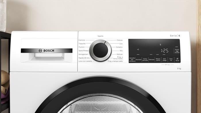 BOSCH - Asciugatrice Serie 6 WQG24201IT 9Kg Classe D-Bianco