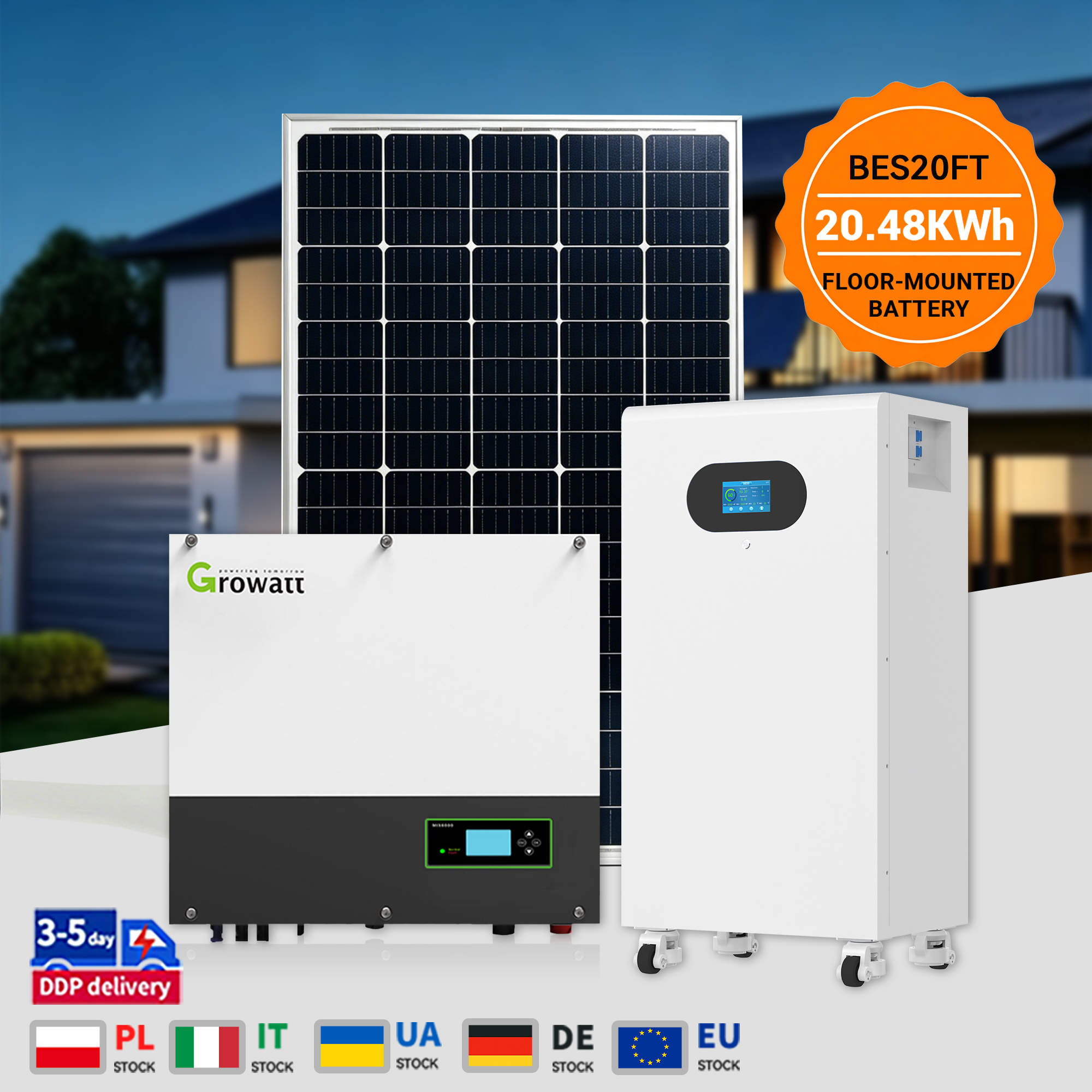 51.2V 400Ah 20.48KWH Floor standing Battery