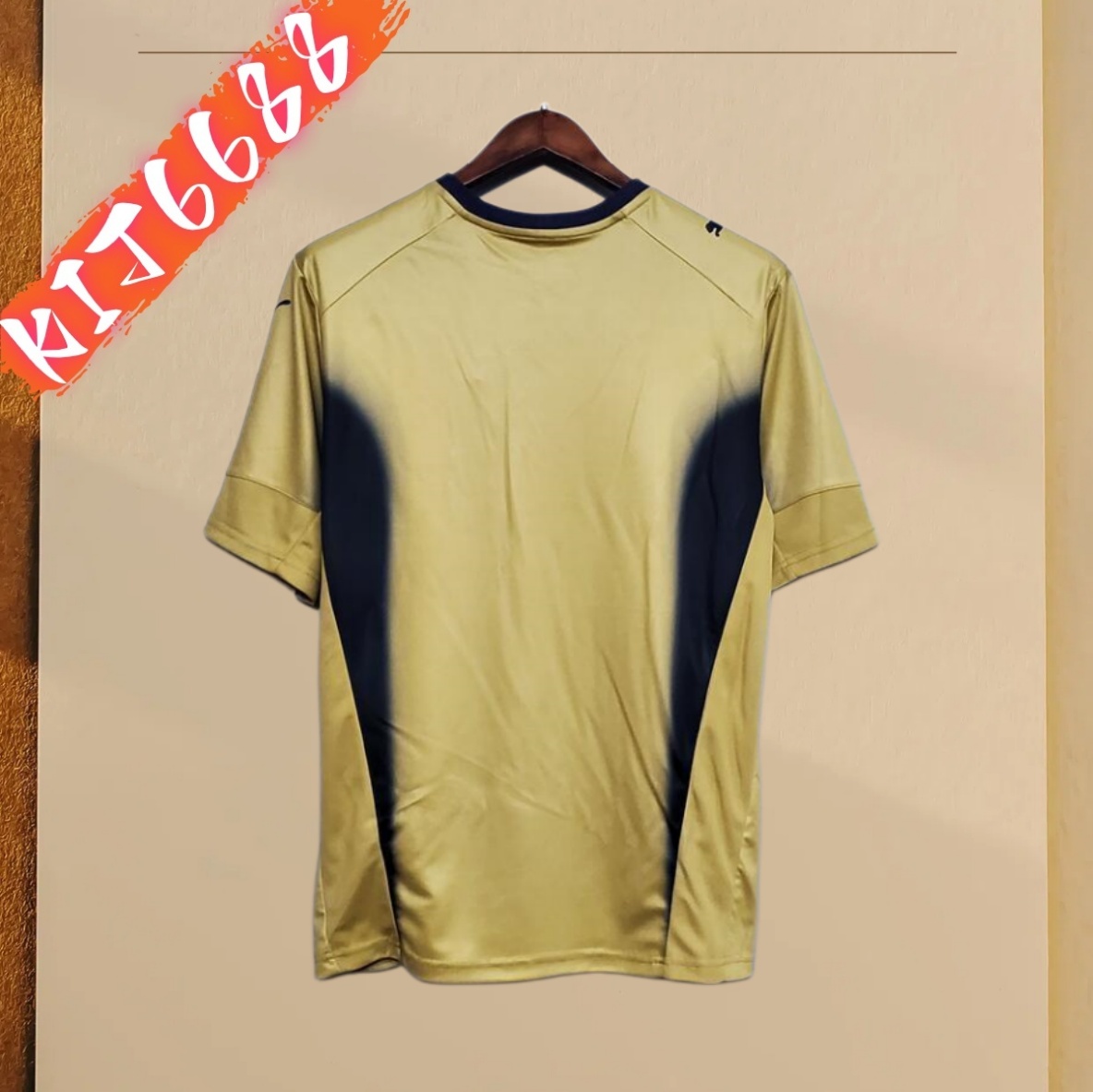 2006 Italy Golden Retro Football Shirt