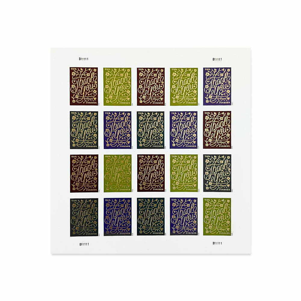 🎁【US FREE SHIPPING】100PCS-Thank You Stamps