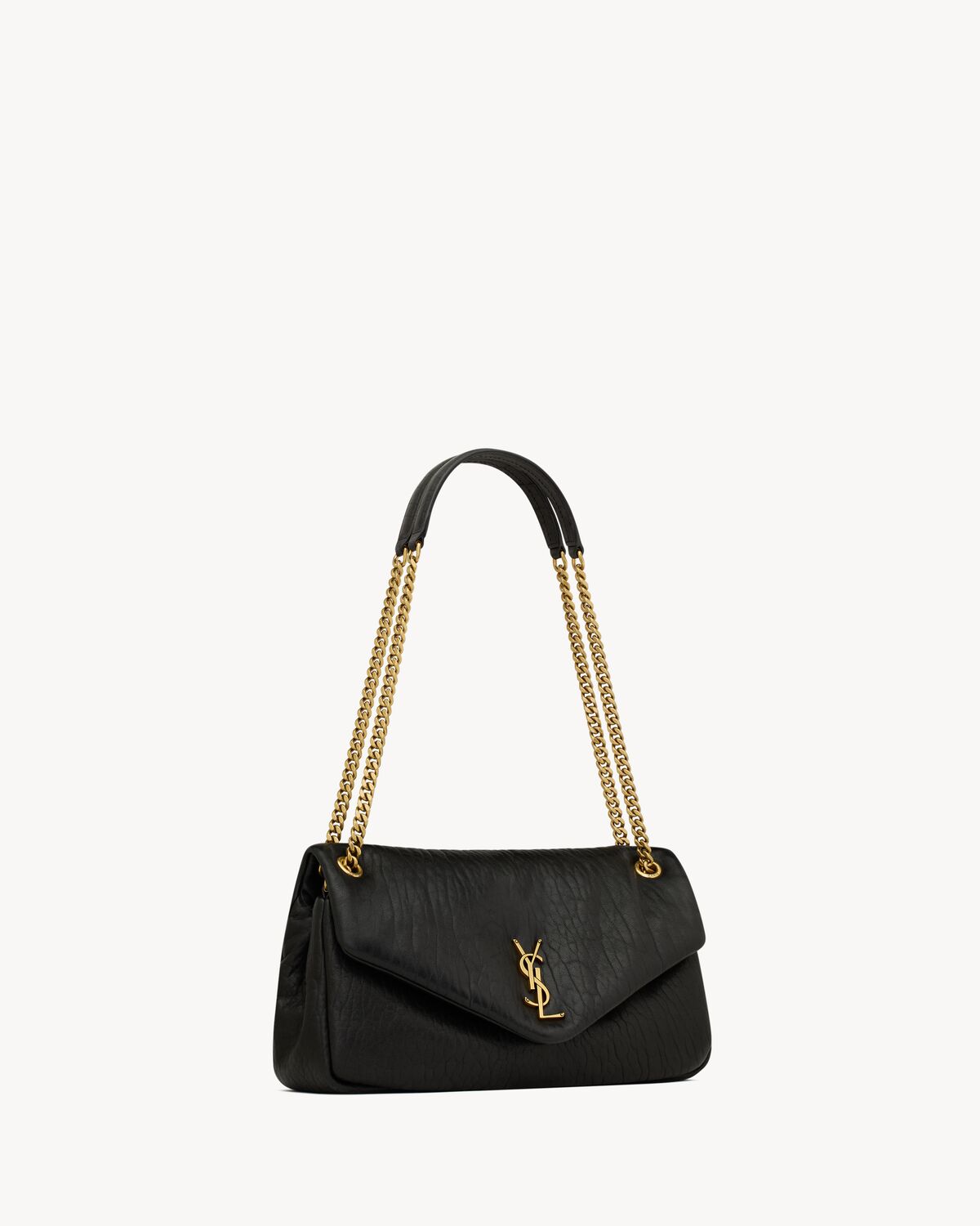 calypso medium in grained lambskin BLACK