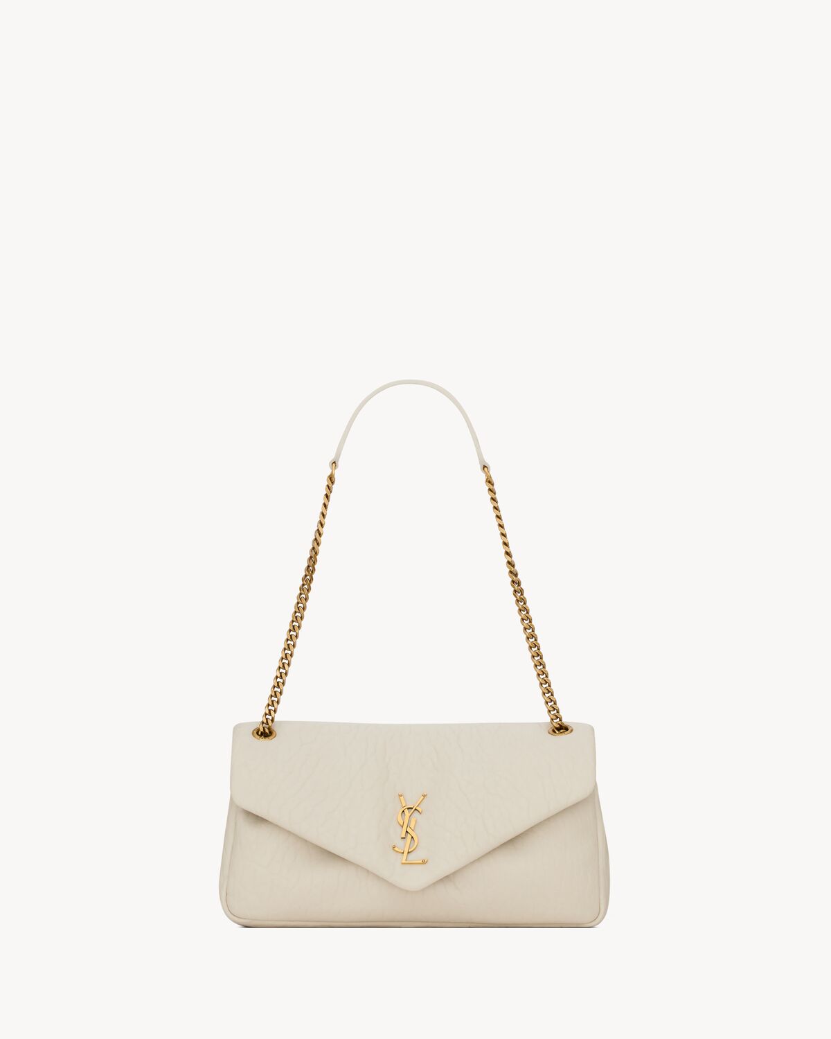 calypso medium in grained lambskin BLANC VINTAGE