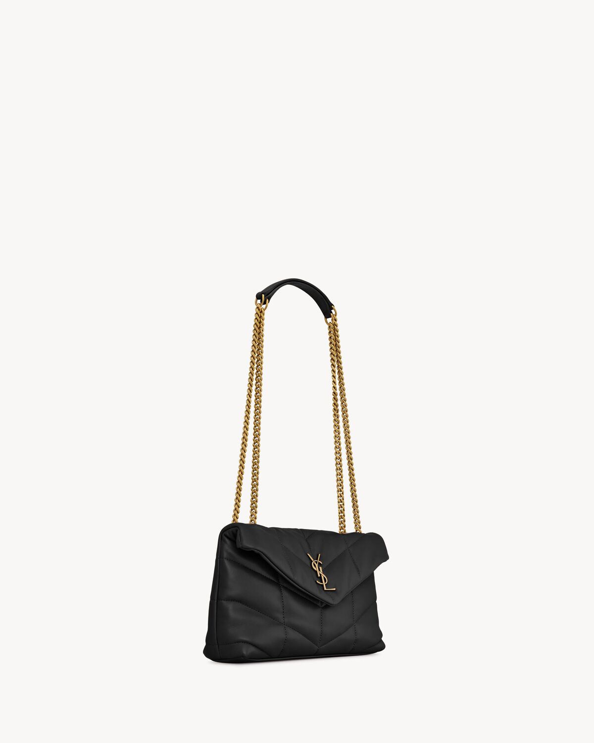 Toy puffer in lambskin NOIR