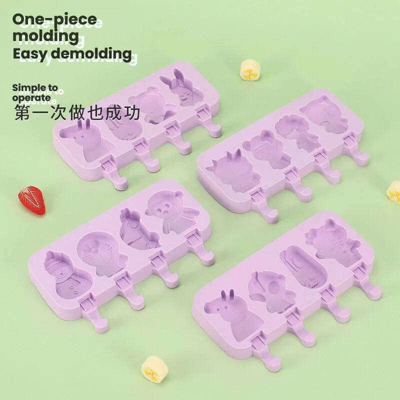 Cartoon Silicone Ice Pop Molds