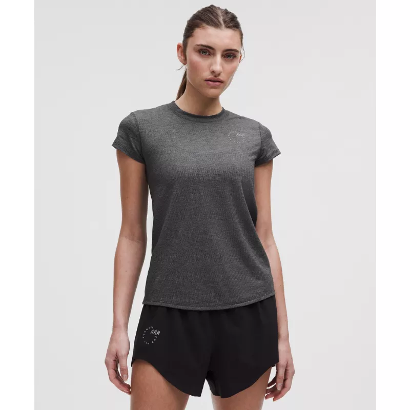 Mile Maker Run Crew Graphic Mesh Short-Sleeve Shirt