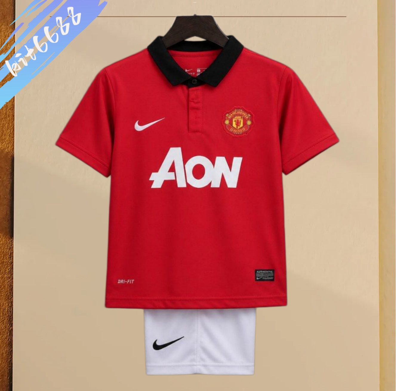 13/14 Manchester United home Retro Football Shirt ( Kids Kit )