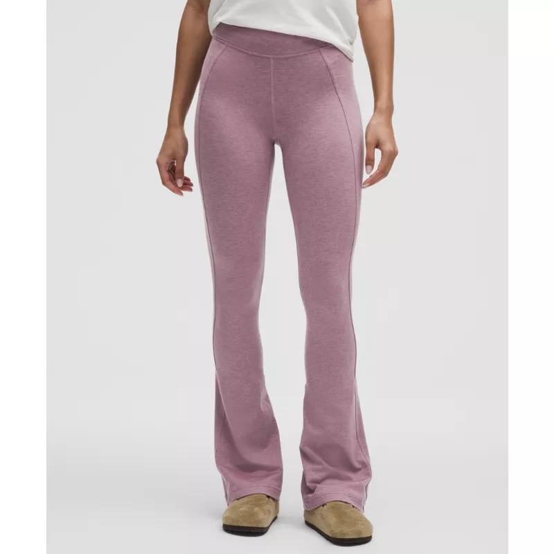 Softy Suedey Split-Hem High-Rise Mini-Flare Pant Regular