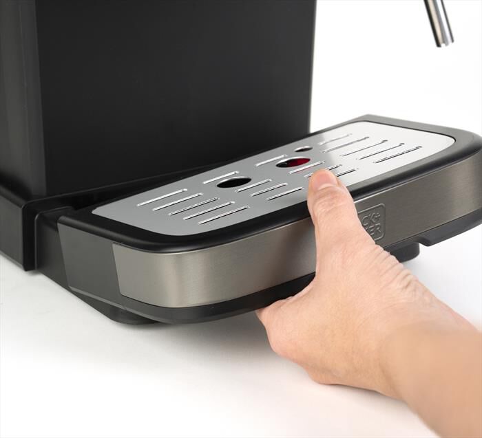 BLACK & DECKER - Macchina da caffè espresso BXCO850E-Grigio anti-impronta