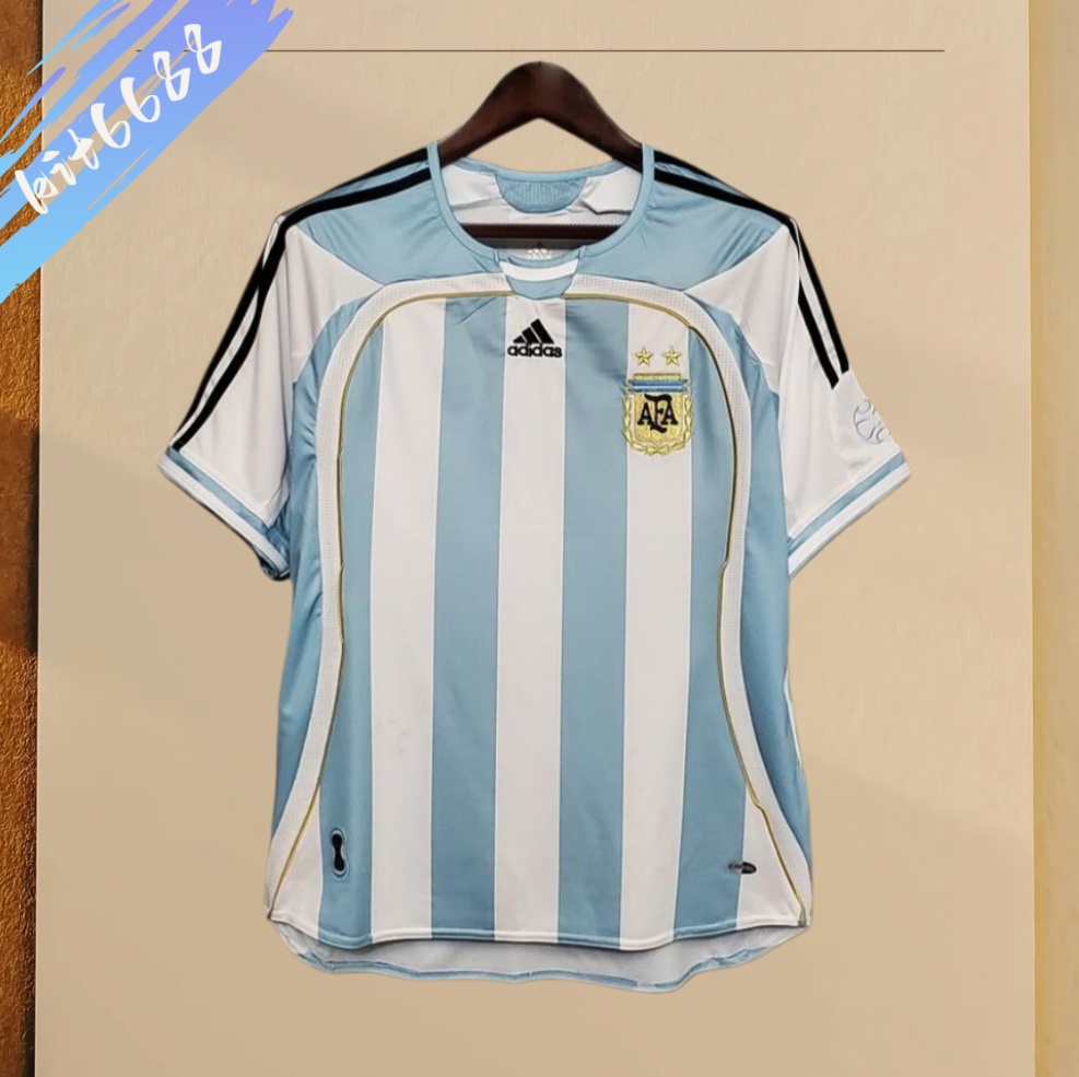 2006 Argentina Home Retro Football Shirt