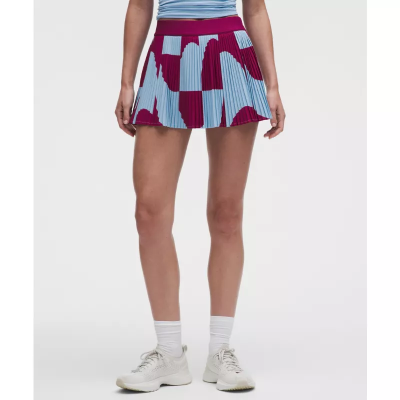RePleat High-Rise Pleated Tennis Skirt Contrast