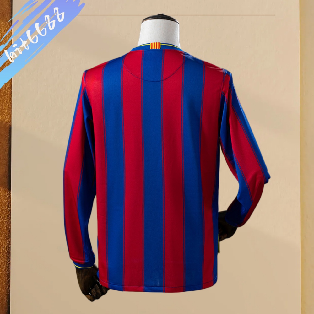 09/10 Barcelona  home long sleeves Retro Football Shirt