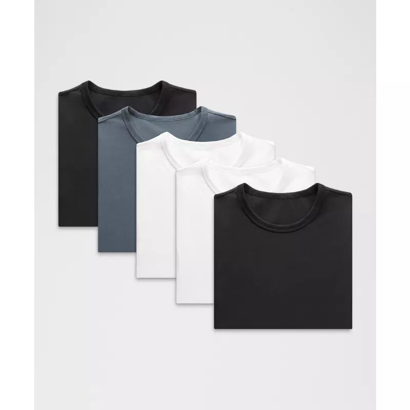 Organic Cotton-Blend Classic-Fit T-Shirt 5 Pack