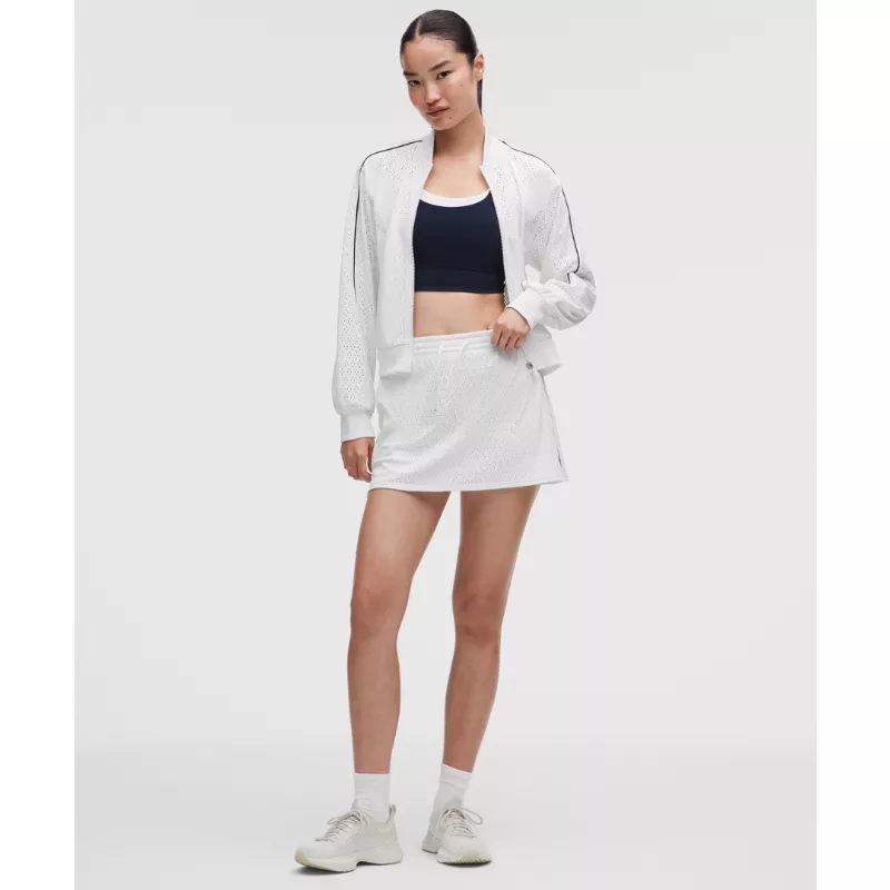 Ace Advantage High-Rise Knit Mesh Tennis Skirt