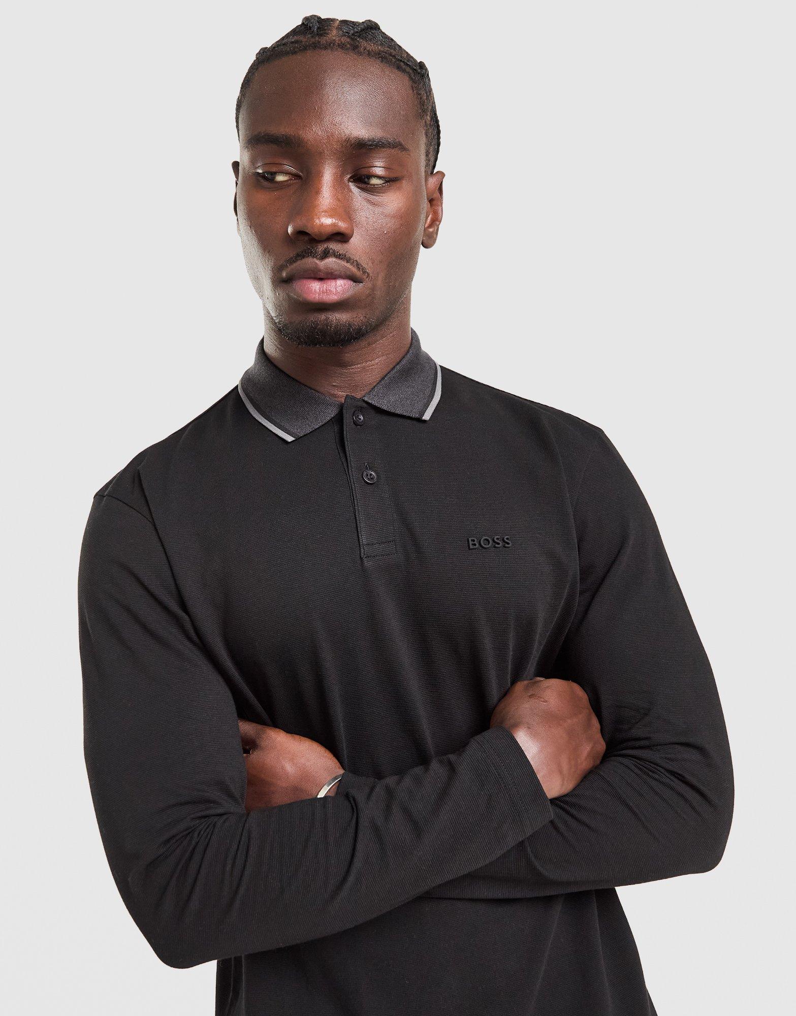 BOSS League Plisy Long Sleeve Poloshirt