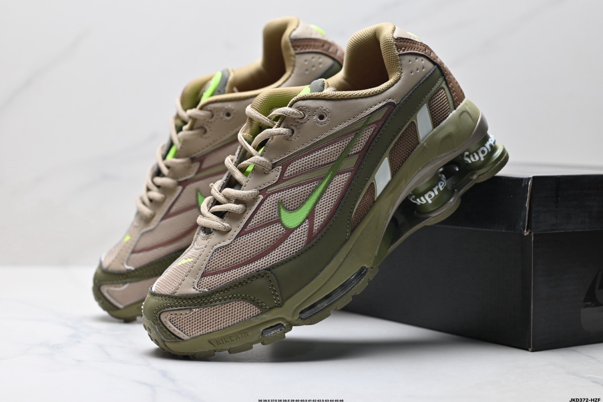 Nike SHOX R4 x Supreme Sneaker Size 36-46