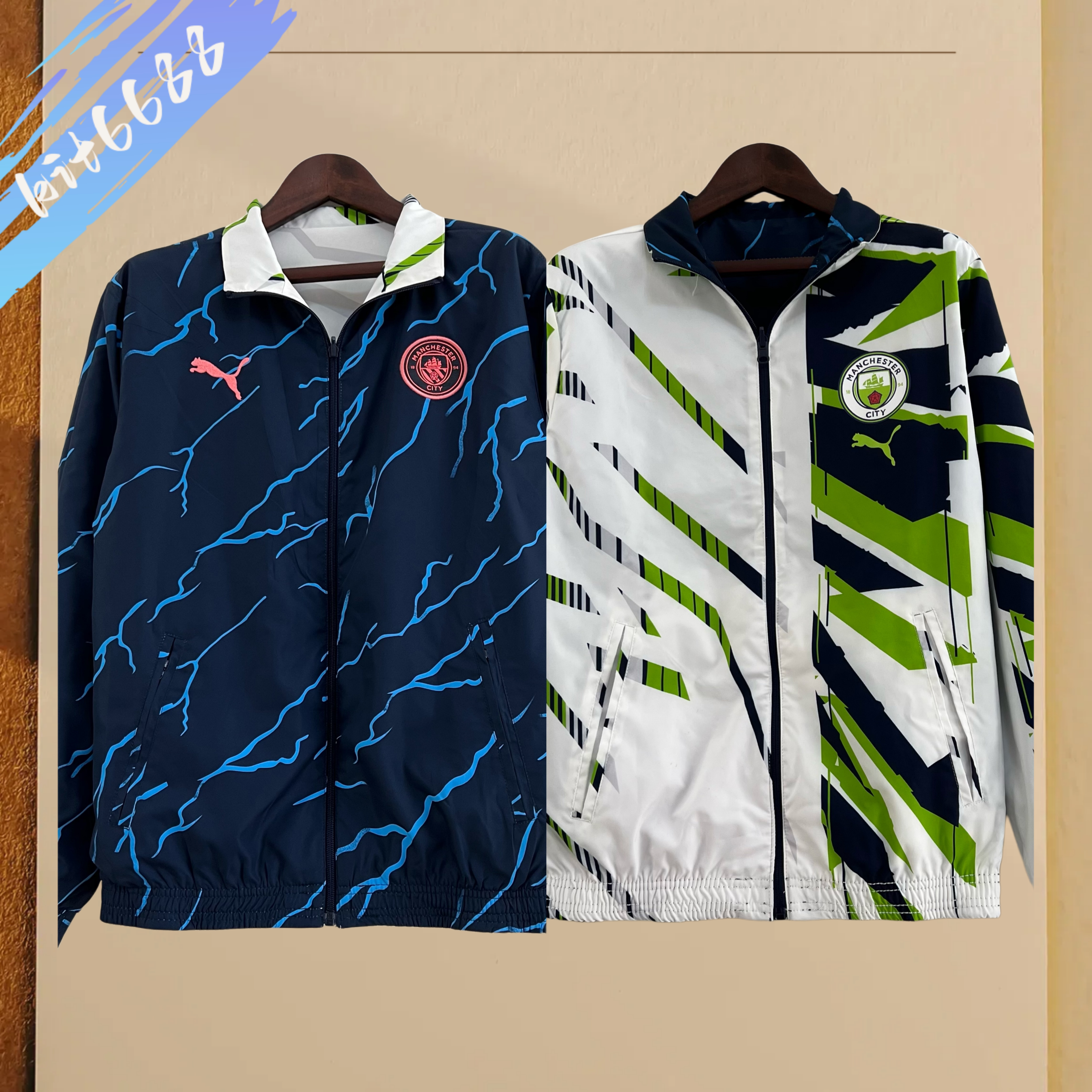 2025/2026 Manchester City double-sided Football Shirts Windbreaker