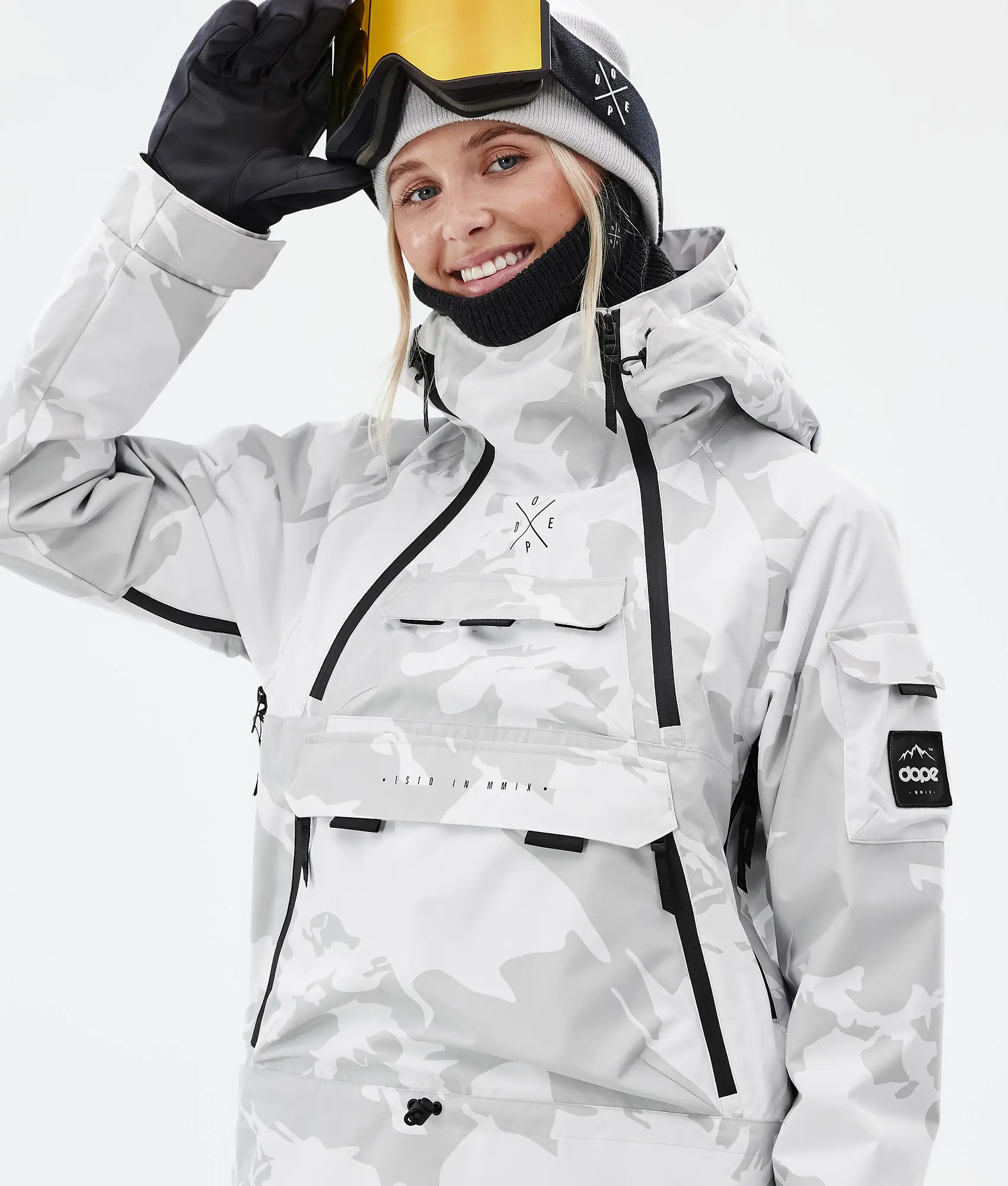 Akin W Snowboard Jacket Women Grey Camo