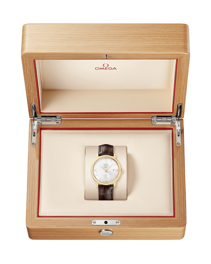 Omega De Ville Prestige Co-Axial 39.5 Power Reserve Yellow Gold / Silver 424.53.40.21.52.001