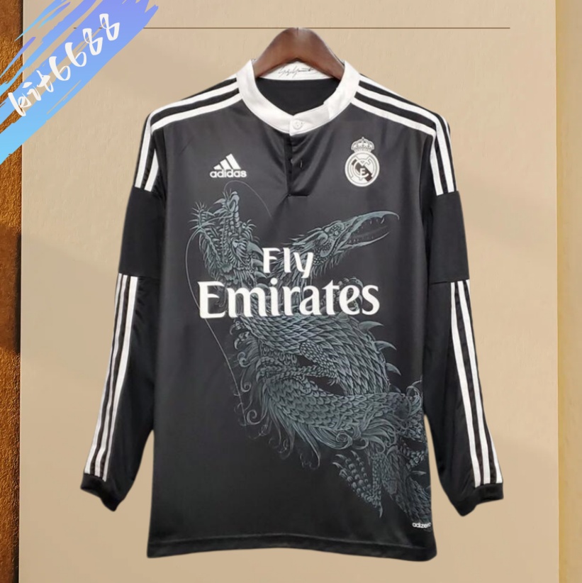 2013/2014 Real Madrid Third Away Long Sleeve Retro Football Shirt