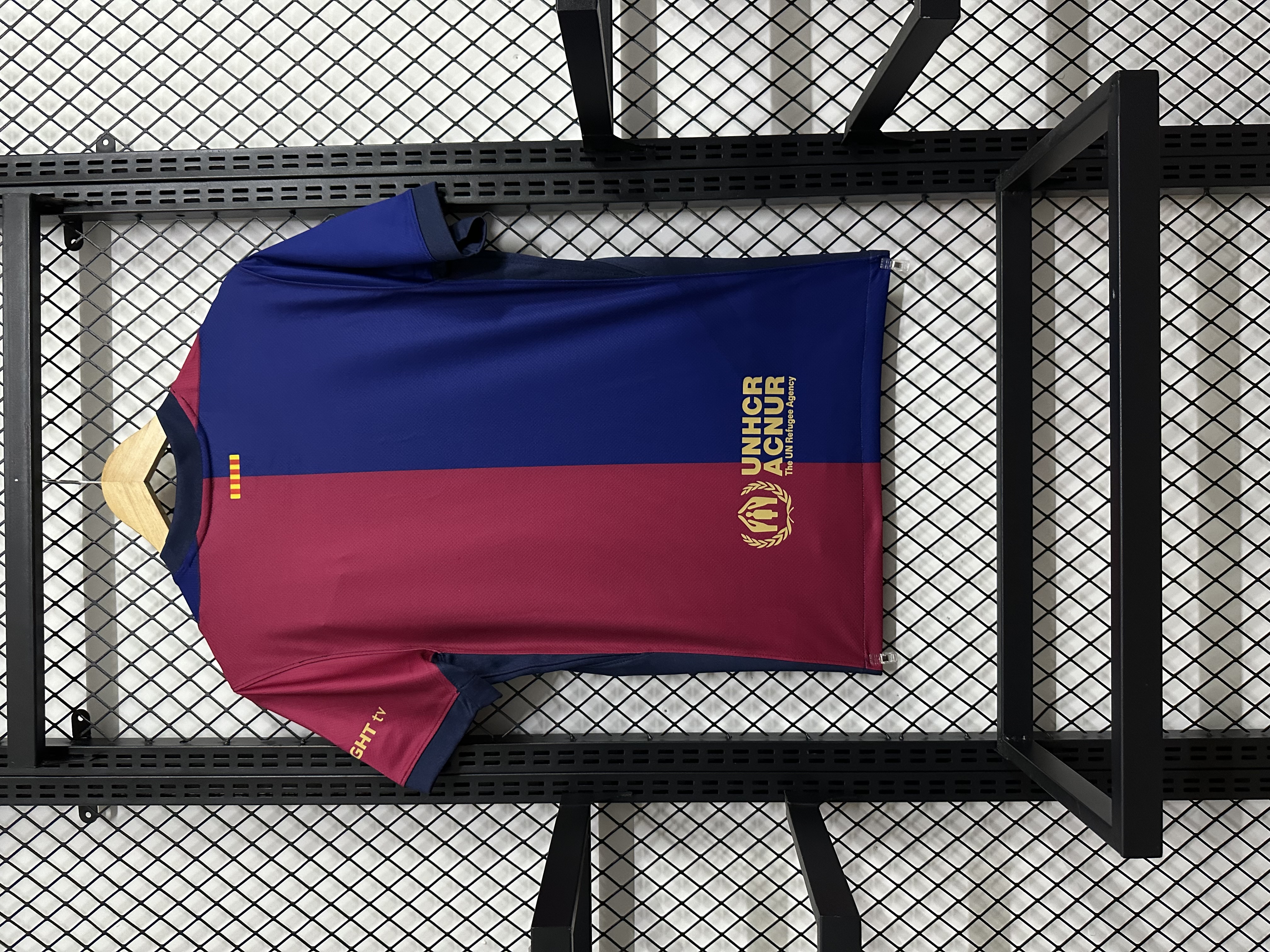 2024/2025 Barcelona New Advertising Home Football Jersey (Fan Edition)