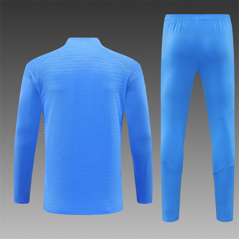 25/26 Real Madrid Light Blue Half Zip Training Kit (Adult Kids Kit)