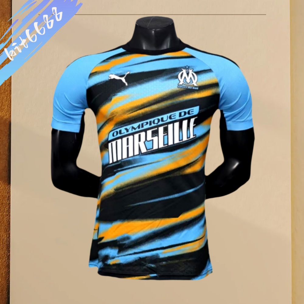 2025/2026 Marseille pre-match training football shirt (playerEdition)