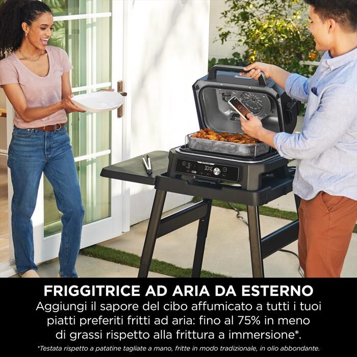 NINJA - Barbecue elettrico Woodfire Pro Connect XL OG901EU-Blu