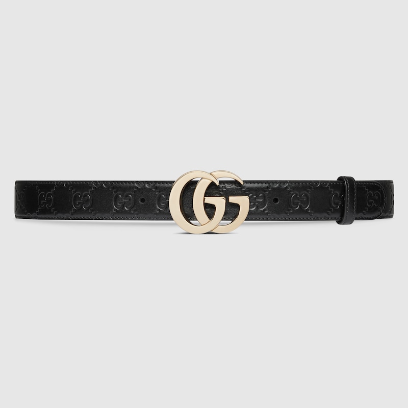 GG Milano belt Black GG leather