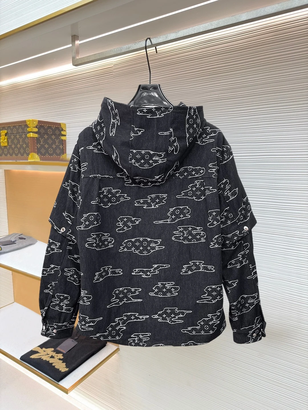 Louis Vuitton 26SS Kapuzenjacke Schwarz Jacke Jacken LP829507