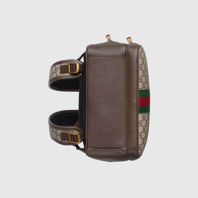 Ophidia medium backpack Green and red Web stripe