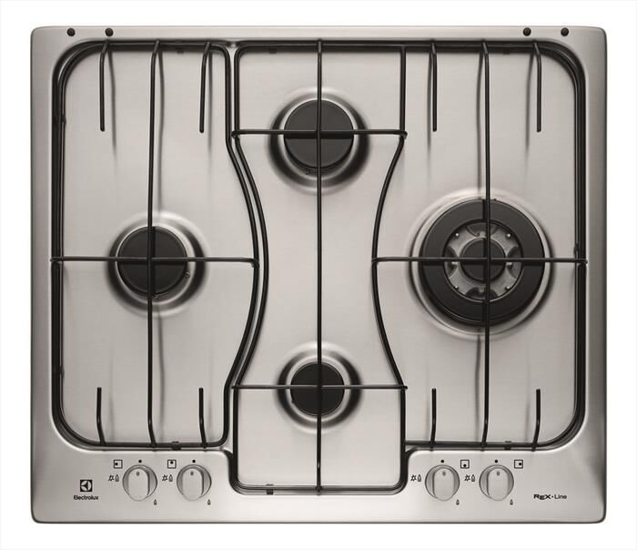 ELECTROLUX - Piano cottura a gas RGG6243LOX 4 fuochi 59,4cm-INOX ANTIMPRONTA