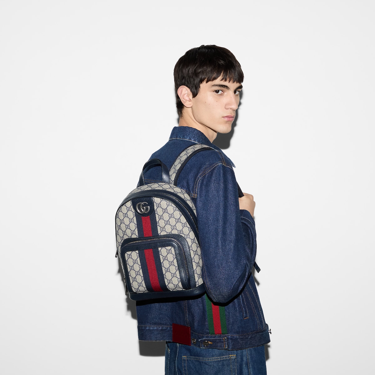 Ophidia small backpack Blue and red Web